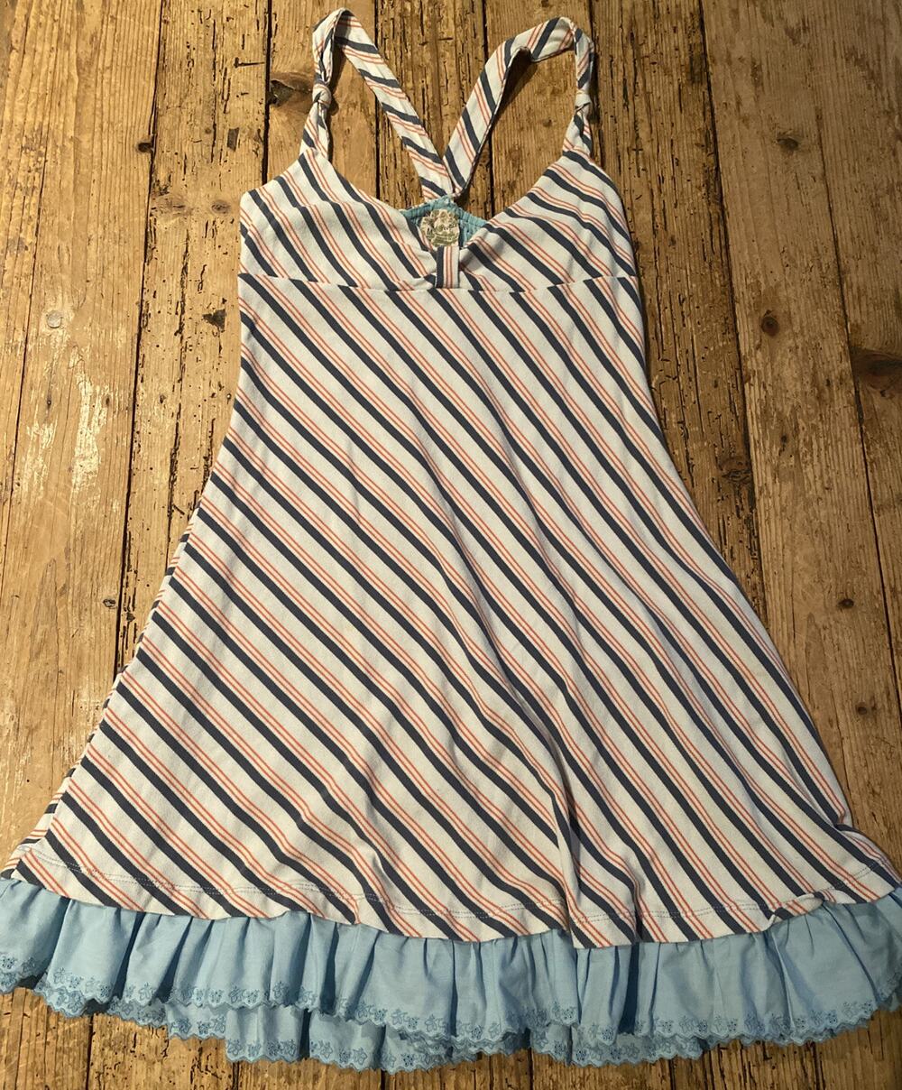 Free People Womens Size M Multi Color Striped Flowy Dress